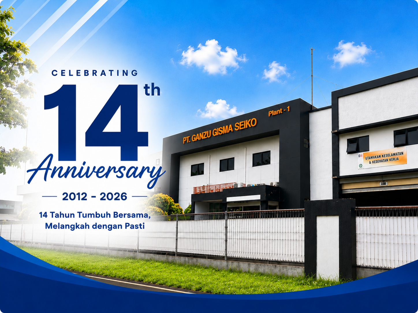 PT Ganzu Gisma Seiko Merayakan 14 Tahun Tumbuh Bersama, Melangkah dengan Pasti.